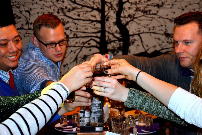 Warsaw Vodka Night Private Tour by Retro Fiat - The Palace of Culture and Science under lights