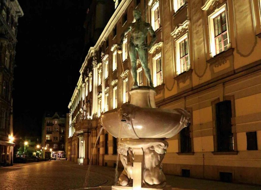 Wroclaw: 2-Hour Mysterious Walking Night Tour - Hotel Monopol and Partyzantów Hill