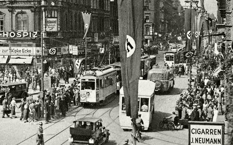 Wrocław: World War II and the non-existent city of Breslau - Plac Wolności, the Monopol Hotel, and Nazi ceremony