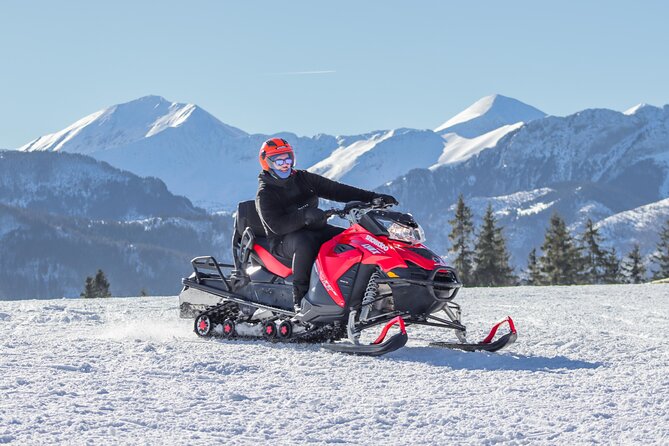 Zakopane: 3 hours Snowmobiles Guided Tour with bonfire and meal - If the snow disappears, the tour continues