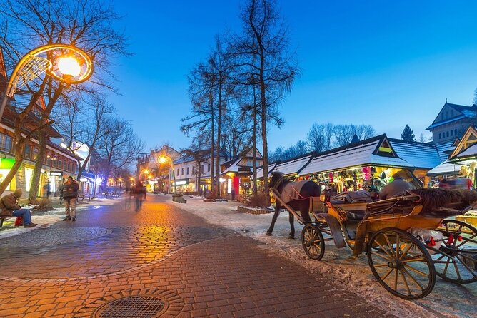Zakopane Private day trip from Krakow with Hot Springs, cable Car - Krupówki Street, the center of Zakopane
